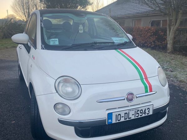 Fiat 500 Hatchback, Petrol, 2010, White