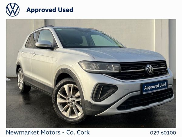 Volkswagen T-Cross SUV, Petrol, 2024, Silver