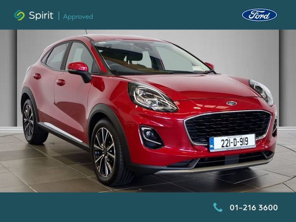 Ford Puma MPV, Petrol Hybrid, 2022, Red