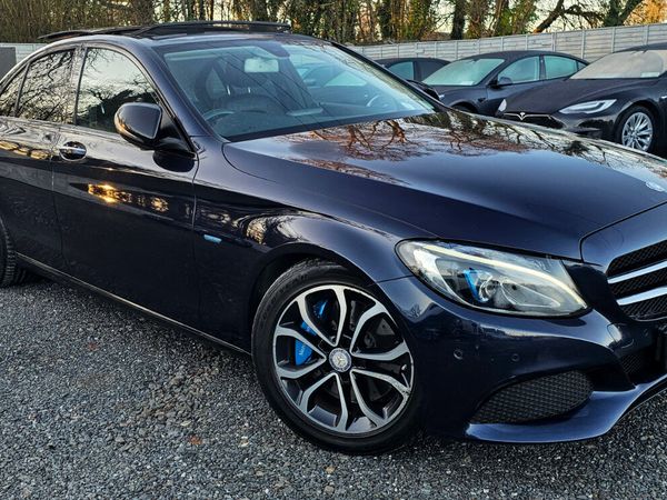 Mercedes-Benz C-Class Saloon, Petrol Plug-in Hybrid, 2017, Blue