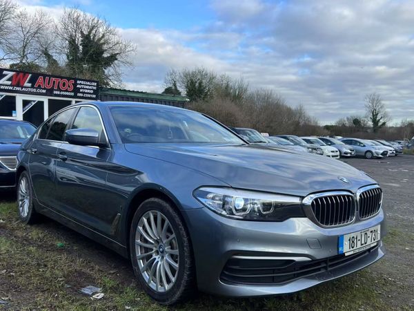 BMW 5-Series Saloon, Petrol Plug-in Hybrid, 2018, Blue