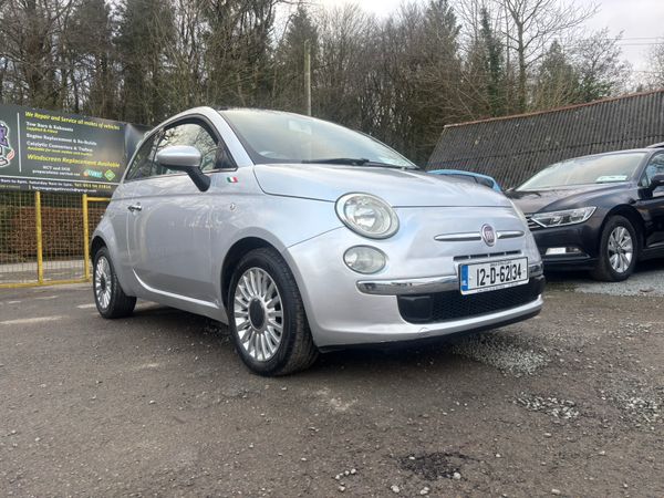 Fiat 500 Hatchback, Petrol, 2012, Silver