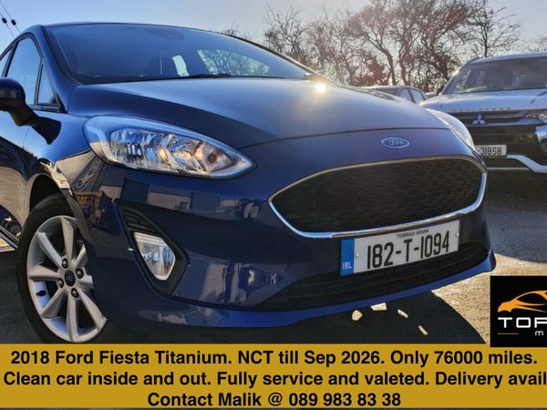 Ford Fiesta Hatchback, Petrol, 2018, Blue