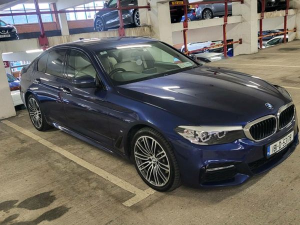 BMW 5-Series Saloon, Petrol Plug-in Hybrid, 2018, Blue
