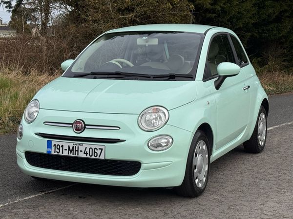Fiat 500 Hatchback, Petrol, 2019, Blue