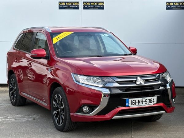 Mitsubishi Outlander SUV, Petrol Plug-in Hybrid, 2016, Red