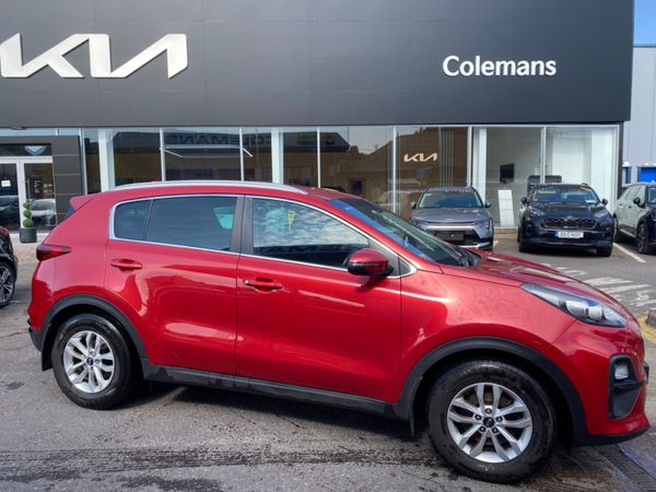 Kia Sportage SUV, Diesel Hybrid, 2021, Red