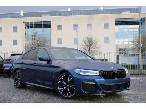 BMW 5-Series Saloon, Diesel Hybrid, 2022, Blue