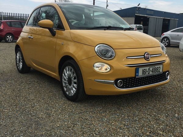 Fiat 500 Hatchback, Petrol, 2016, Beige