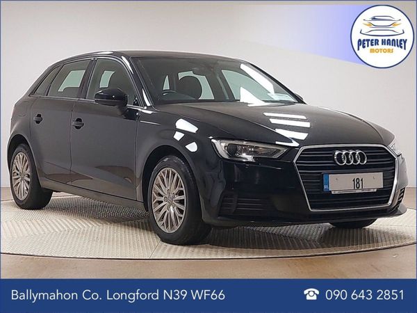 Audi A3 Hatchback, Diesel, 2018, Black