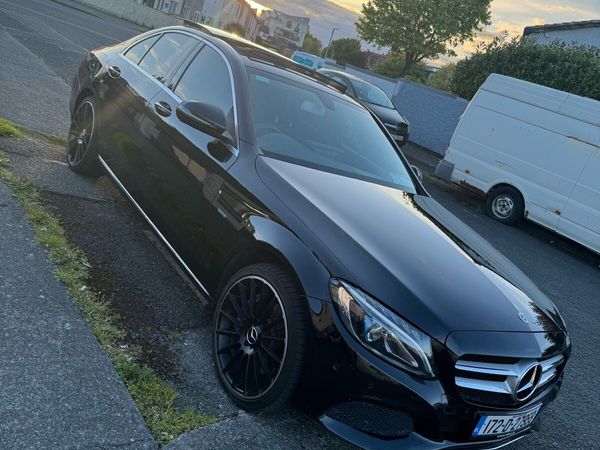 Mercedes-Benz C-Class Saloon, Petrol Plug-in Hybrid, 2017, Black