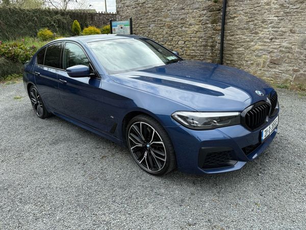 BMW 5-Series Saloon, Petrol Plug-in Hybrid, 2021, Blue
