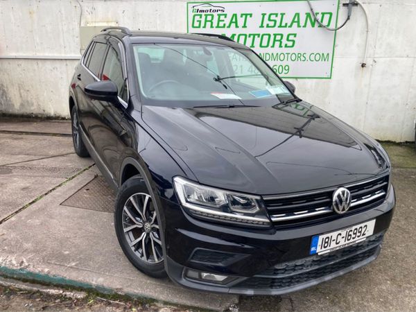 Volkswagen Tiguan Hatchback, Petrol, 2018, Black