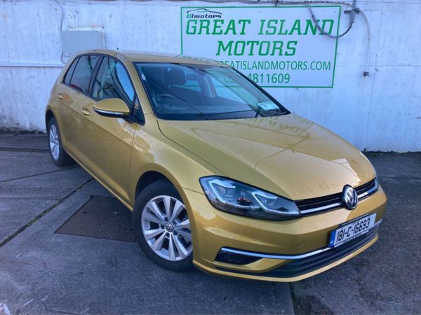 Volkswagen Golf Hatchback, Petrol, 2018, Gold