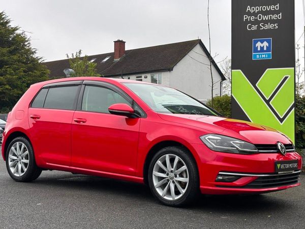 Volkswagen Golf Hatchback, Petrol, 2019, Red