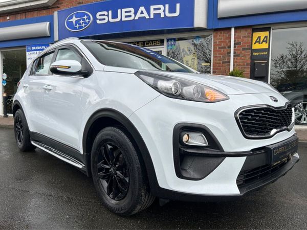 Kia Sportage SUV, Diesel Hybrid, 2021, White