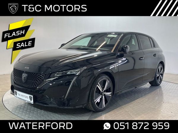 Peugeot 308 Hatchback, Petrol Plug-in Hybrid, 2023, Black