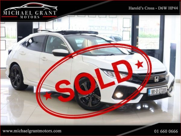 Honda Civic Hatchback, Petrol, 2018, White