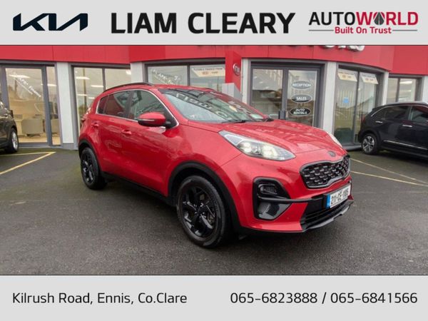 Kia Sportage MPV, Diesel Hybrid, 2021, Red