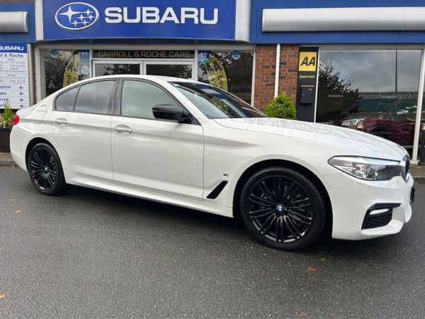 BMW 5-Series Saloon, Petrol Plug-in Hybrid, 2018, White