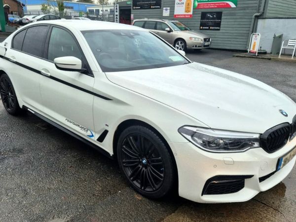 BMW 5-Series Saloon, Petrol Plug-in Hybrid, 2018, White