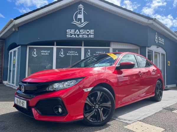 Honda Civic Hatchback, Petrol, 2019, Red