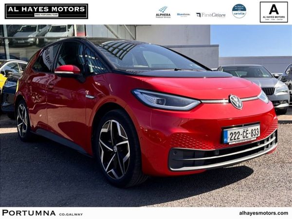 Volkswagen ID.3 Hatchback, Electric, 2022, Red