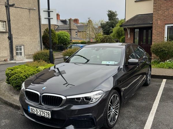 BMW 5-Series Saloon, Petrol Plug-in Hybrid, 2018, Grey