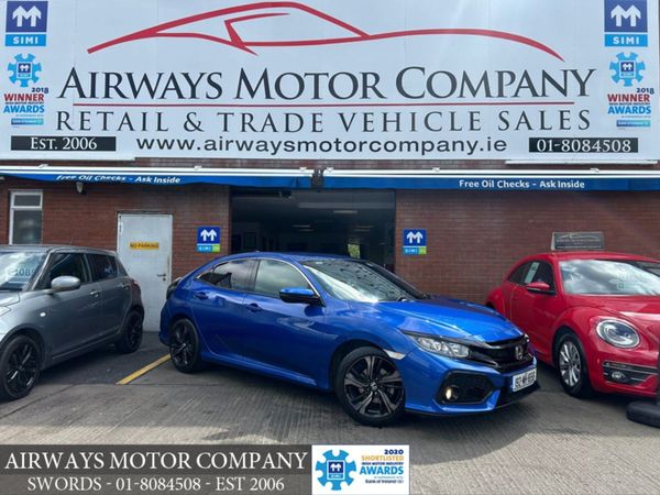 Honda Civic Hatchback, Petrol, 2019, Blue