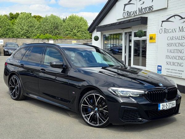 BMW 5-Series Estate, Petrol Plug-in Hybrid, 2021, Black