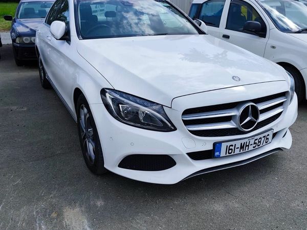 Mercedes-Benz C-Class Saloon, Diesel Hybrid, 2016, White