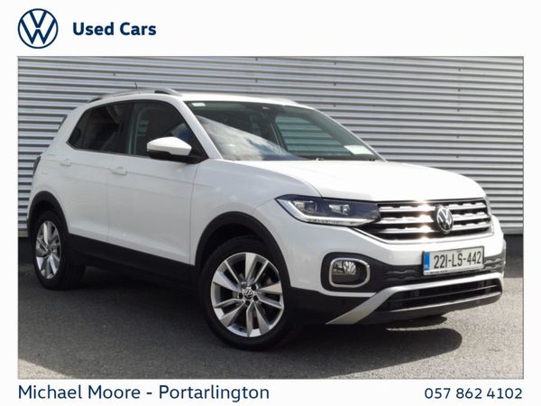 Volkswagen T-Cross Estate, Petrol, 2022, White