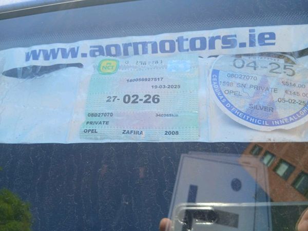 Opel Zafira MPV, Petrol, 2008, Silver