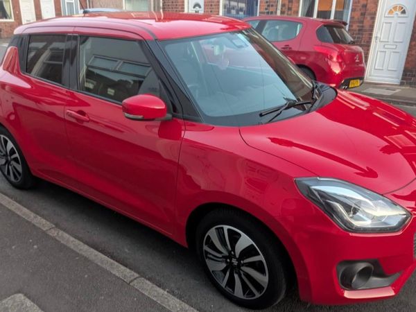 Suzuki Swift Hatchback, Petrol Hybrid, 2017, Red