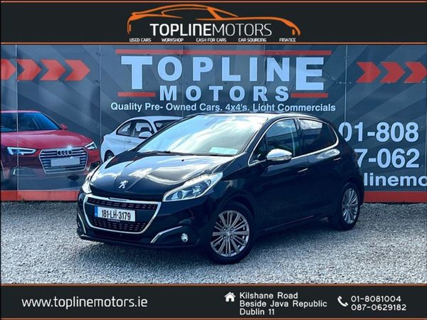 Peugeot 208 Hatchback, Petrol, 2018, Black
