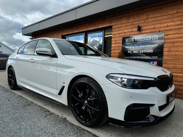 BMW 5-Series Saloon, Petrol Plug-in Hybrid, 2018, White