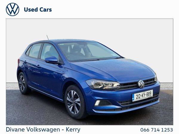 Volkswagen Polo Hatchback, Petrol, 2021, Blue