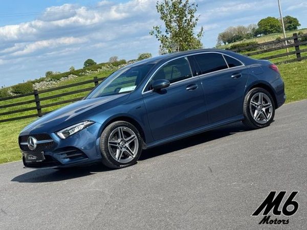 Mercedes-Benz A-Class Saloon, Hybrid, 2021, Blue