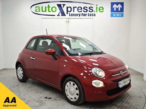 Fiat 500 Hatchback, Petrol, 2016, Red