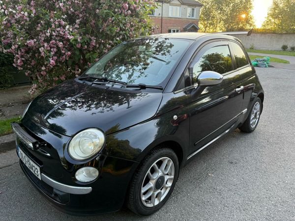 Fiat 500 Hatchback, Petrol, 2009, Black