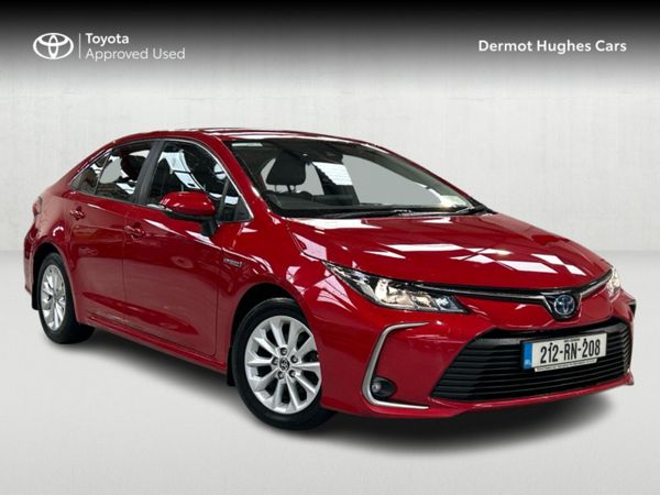 Toyota Corolla Saloon, Petrol Hybrid, 2021, Red
