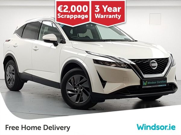 Nissan Qashqai MPV, Petrol Hybrid, 2021, White
