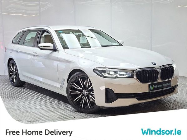 BMW 5-Series Estate, Diesel, 2021, White