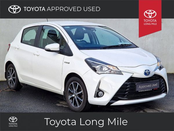 Toyota Yaris Hatchback, Petrol Hybrid, 2019, White