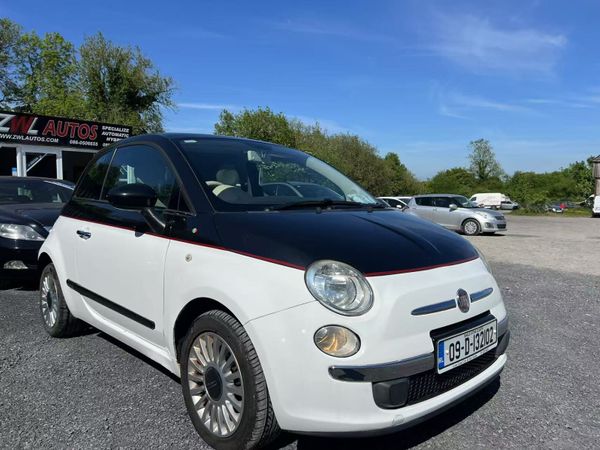 Fiat 500 Hatchback, Petrol, 2009, Black
