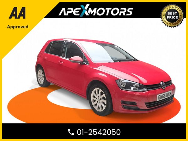 Volkswagen Golf Hatchback, Diesel, 2017, Red