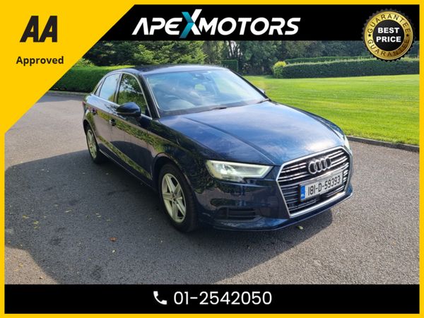 Audi A3 Saloon, Petrol, 2018, Blue