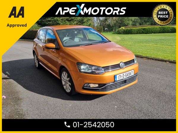 Volkswagen Polo Hatchback, Petrol, 2017, Orange