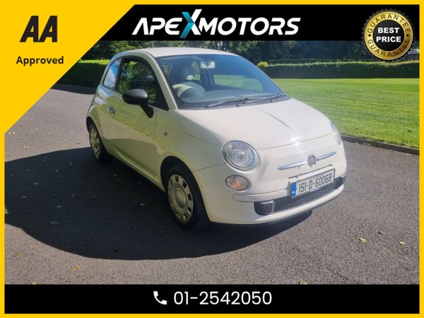 Fiat 500 Hatchback, Petrol, 2015, White