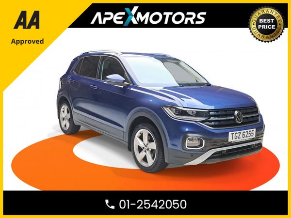 Volkswagen T-Cross Hatchback, Petrol, 2021, Blue